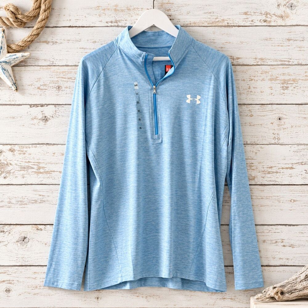 Under Armour Women’s XXL UA Tech Blue 1/2 Zip Pullover NWT